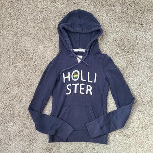 Hollister Pullover Hoodie - Navy - XS
